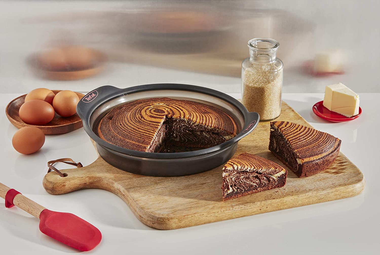 Tefal - Crispybake, Retractable, Silicone, Black, 24 cm - J4170614